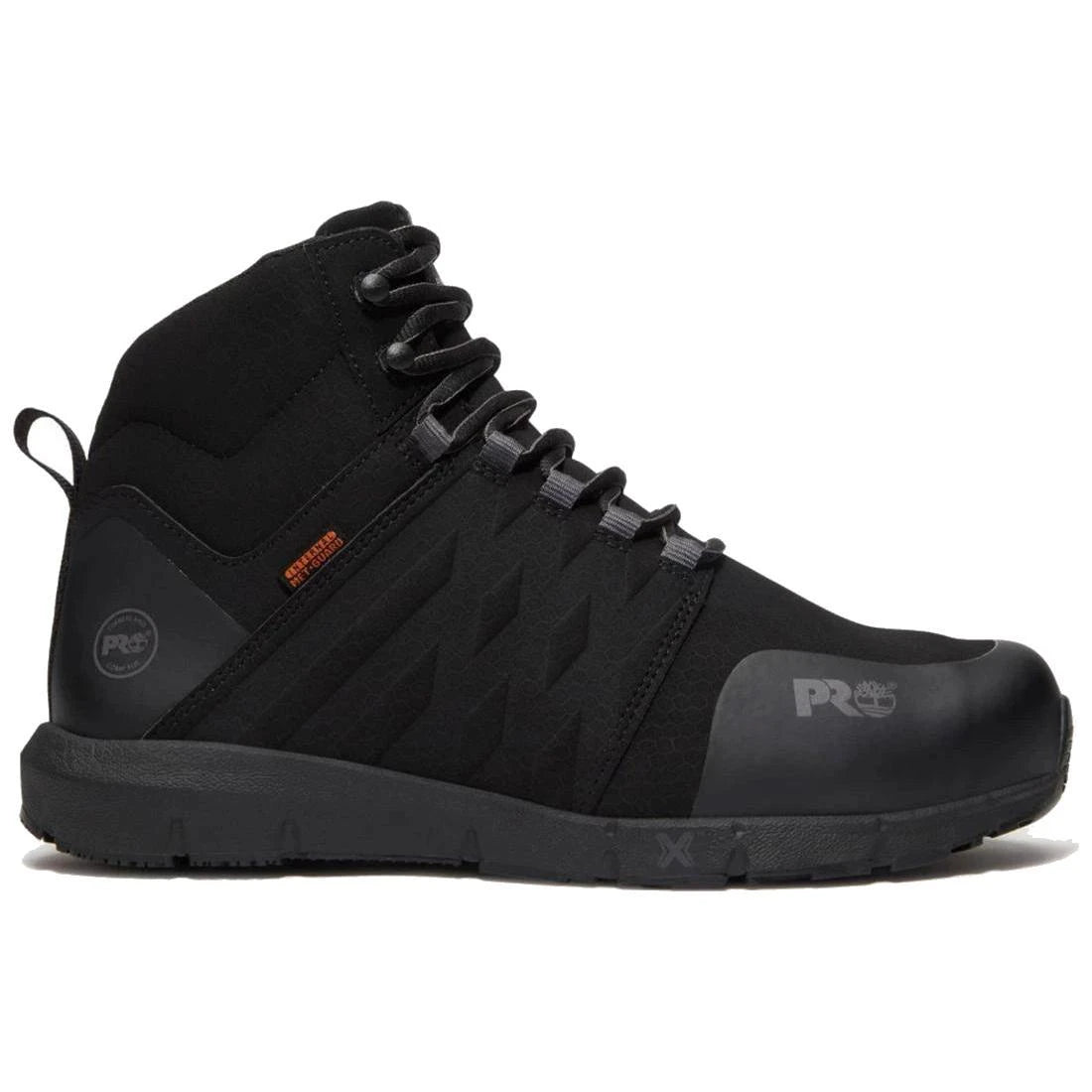 Timberland Pro Radius Mid Img Composite-Toe Work Boot Mid Black Profile View