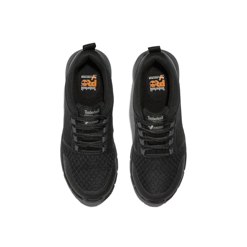 Timberland Pro Women's Radius Composite-Toe Work Shoe Black Front-upper View