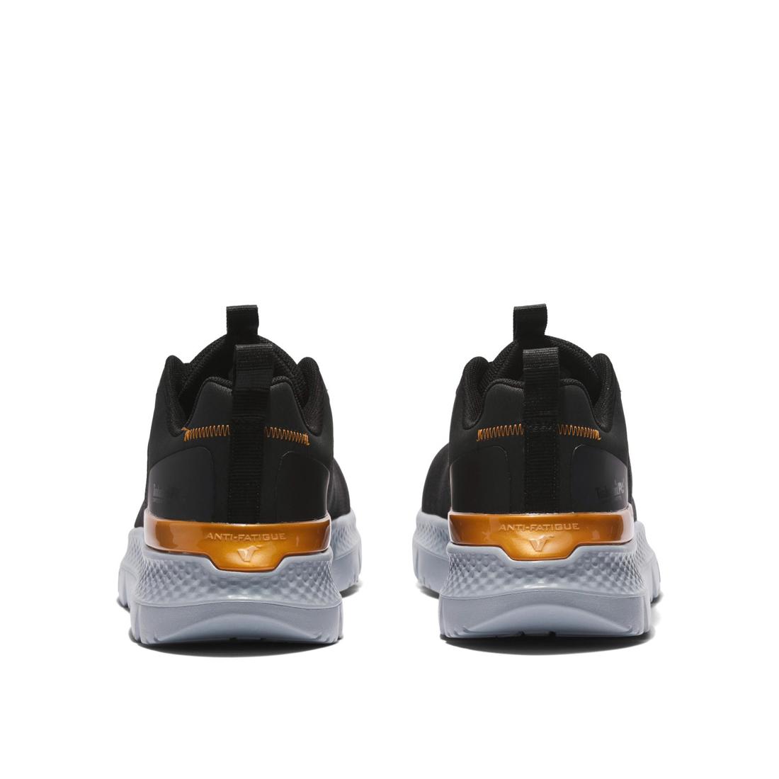 Timberland Pro Setra Composite-Toe Work Shoe Black/Grey Heel-Back View