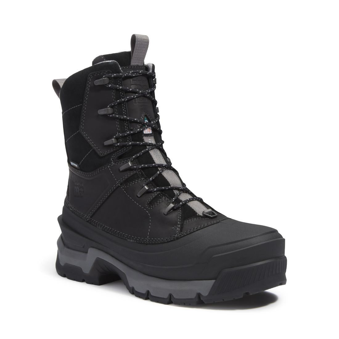 Timberland Pro Siberian Waterproof Composite Toe Work Boots Black Medial View