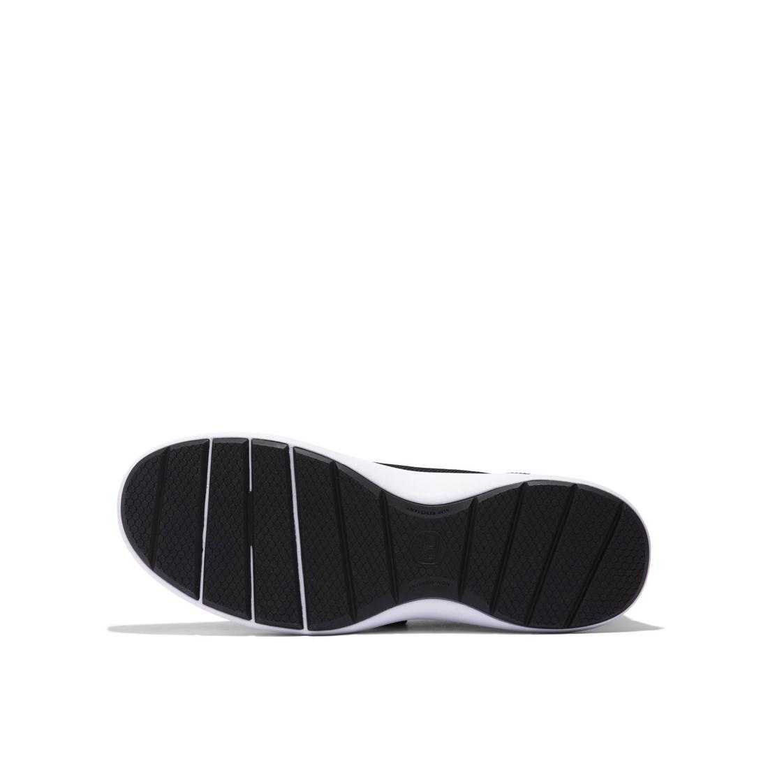 Timberland Pro Women's Solace Soft-Toe Slip-On Shoe Black/White Sole View