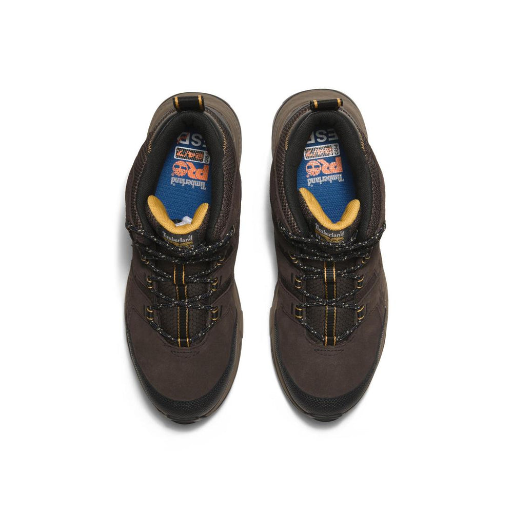 Timberland Pro Switchback Lt 6 Inch SD10 Steel-Toe Work Boot Brown/Yellow Front-upper View