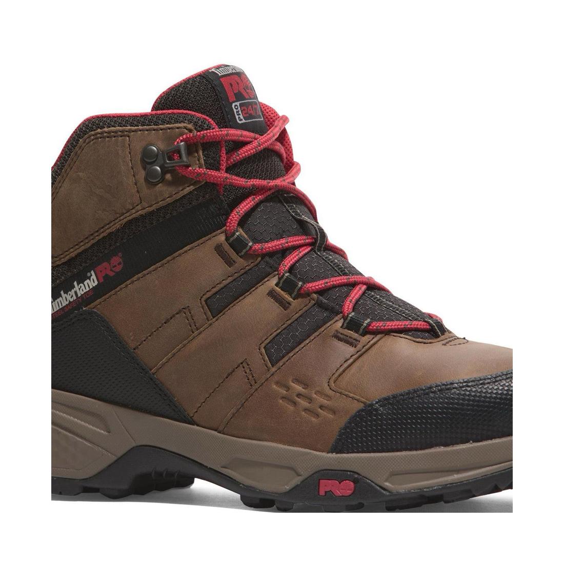 Timberland Pro Switchback Lt 6 Inch Steel-Toe Work Boot Brown/Red View