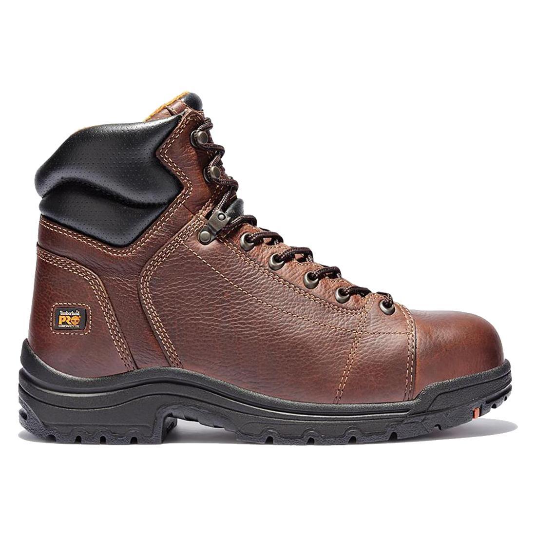 Timberland Pro Titan® Lace To Toe 6-Inch Alloy-Toe Work Boot Brown Profile View