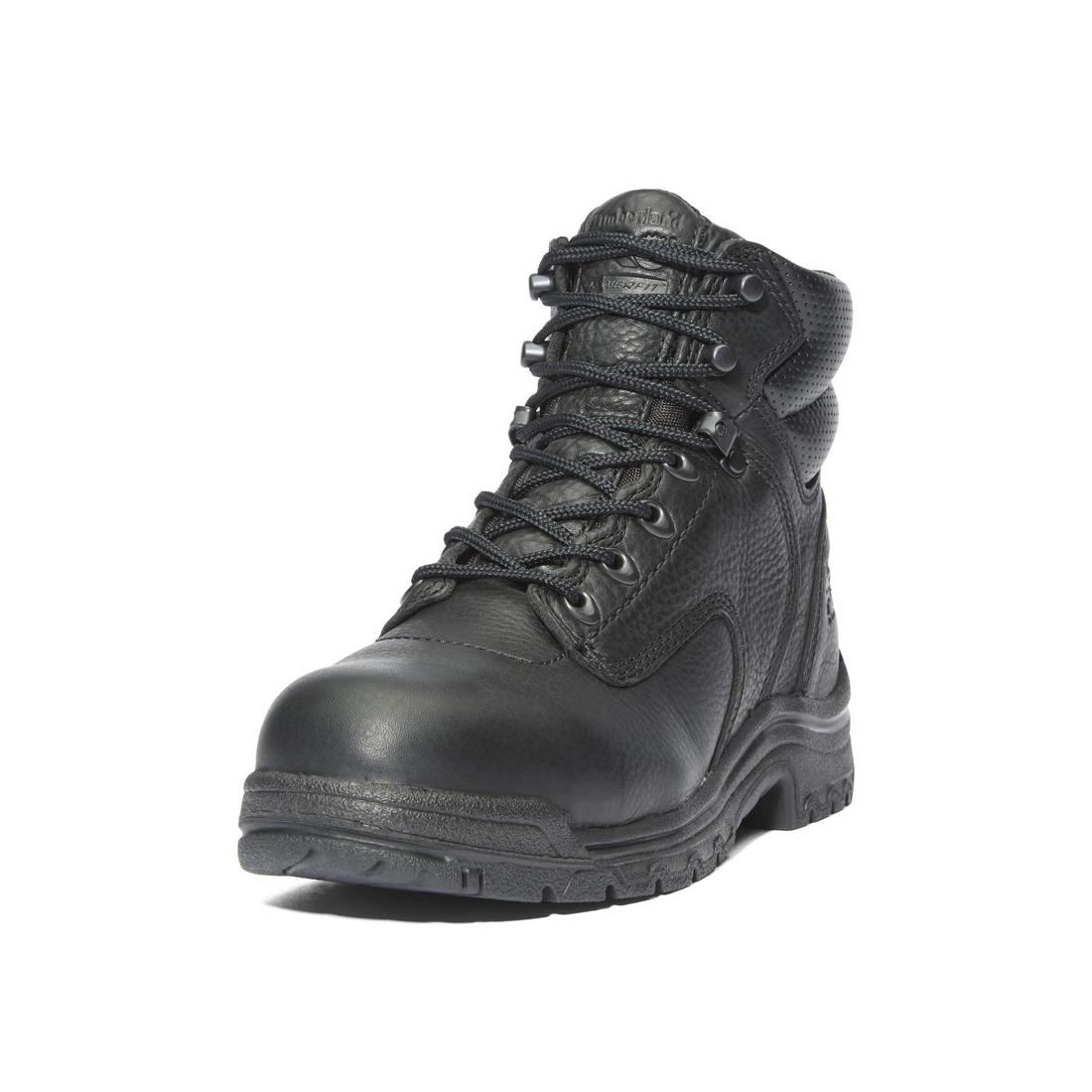 Timberland Pro Women's Titan Alloy-Toe Work Boot Black Detail View