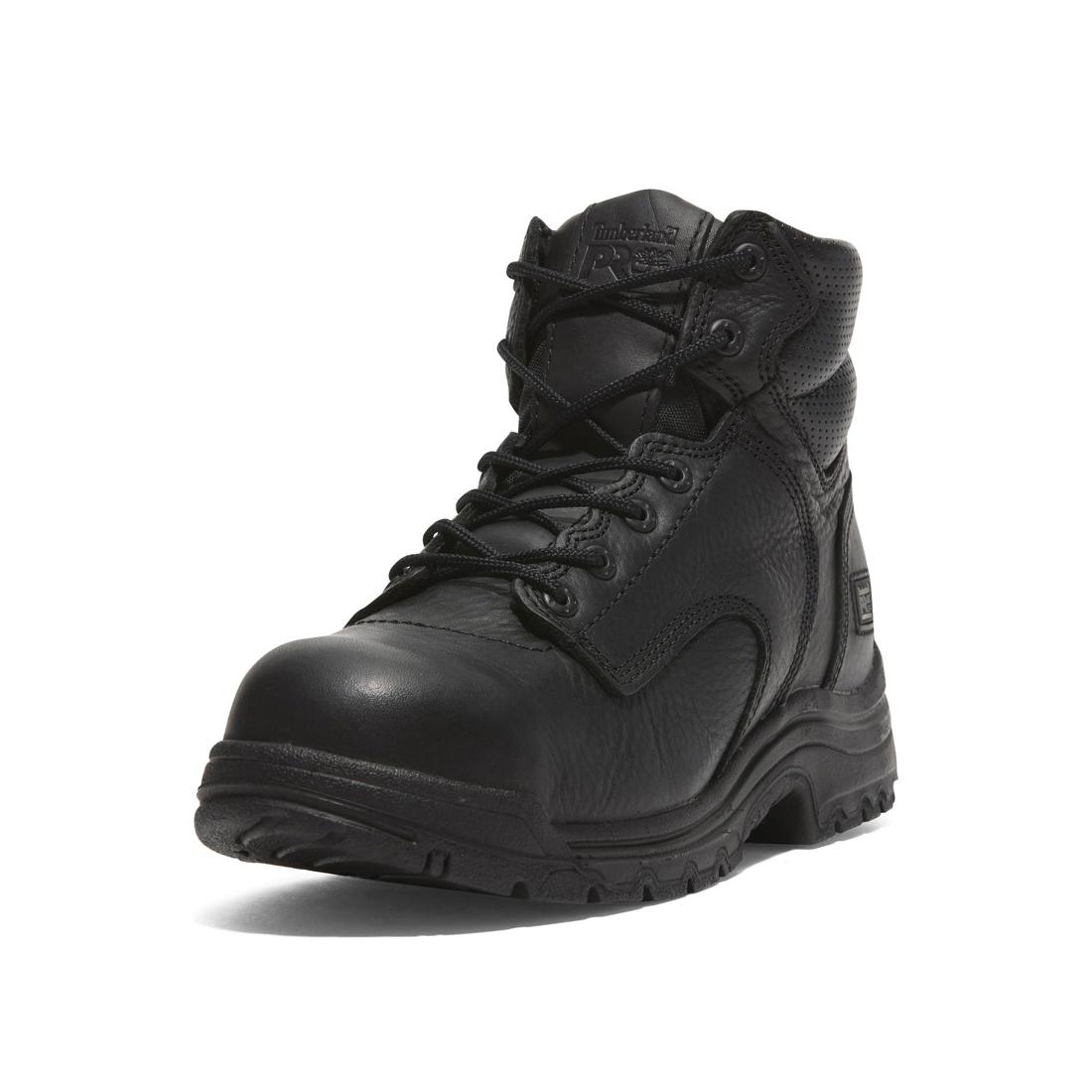 Timberland Pro Titan 6 Inch Composite-Toe Work Boot Black Detail View