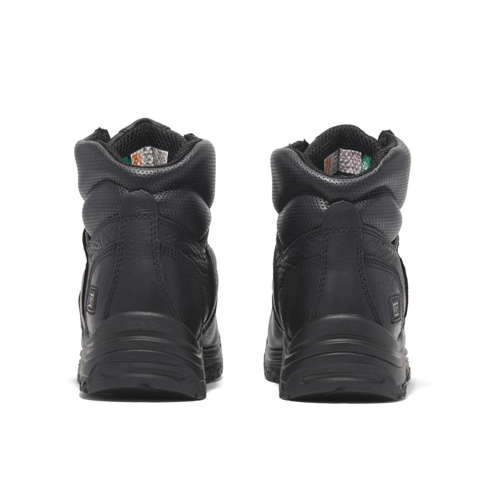 Timberland Pro Titan 6 Inch Composite-Toe Work Boot Black Heel-Back View