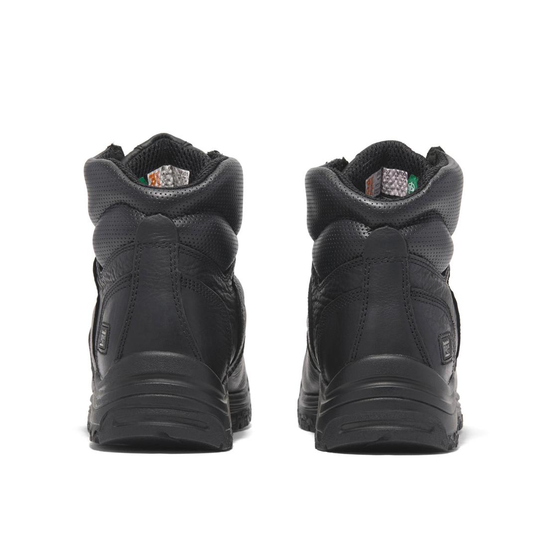 Timberland Pro Titan 6 Inch Composite-Toe Work Boot Black Heel-Back View