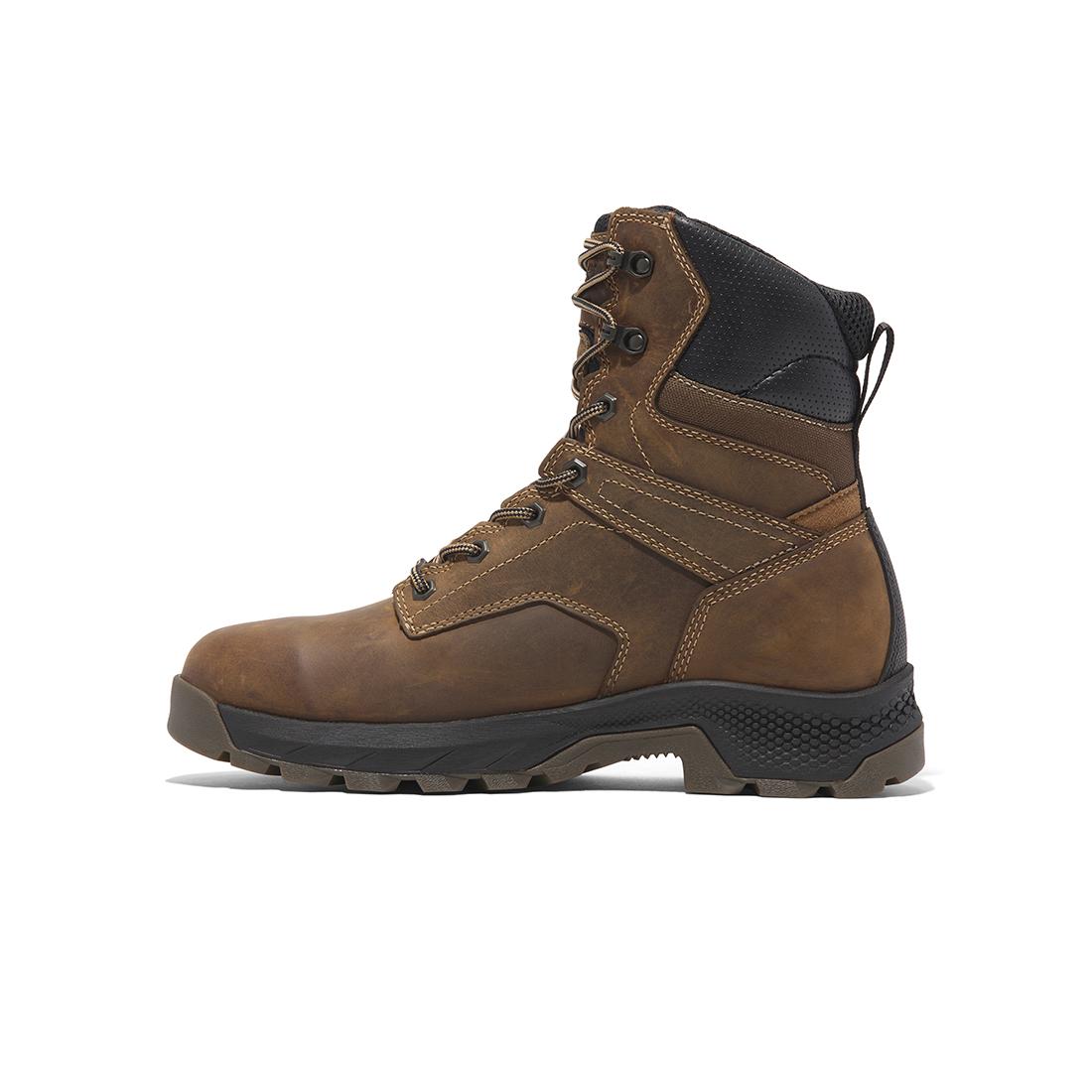 Timberland Pro Titan® Ev 8-Inch Waterproof Full Grain Work Boot Medium Brown Angled View