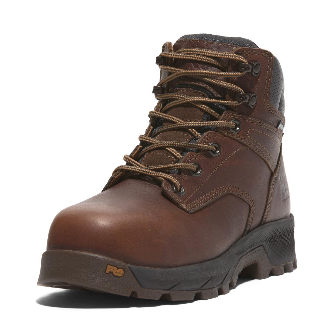 Timberland Pro Titan EV Women’s Waterproof Composite Toe Insulated Work Boots – Coffee Brown Detail View