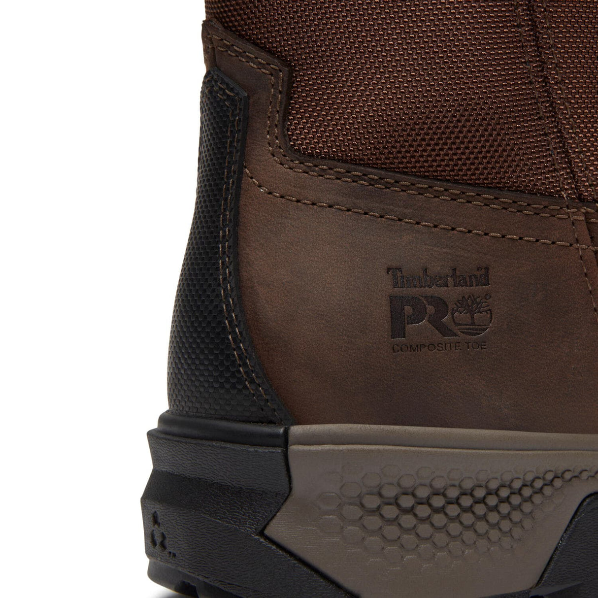 Timberland Pro Titan EV Composite Toe Pull On Work Boots Brown A44C8 heel image