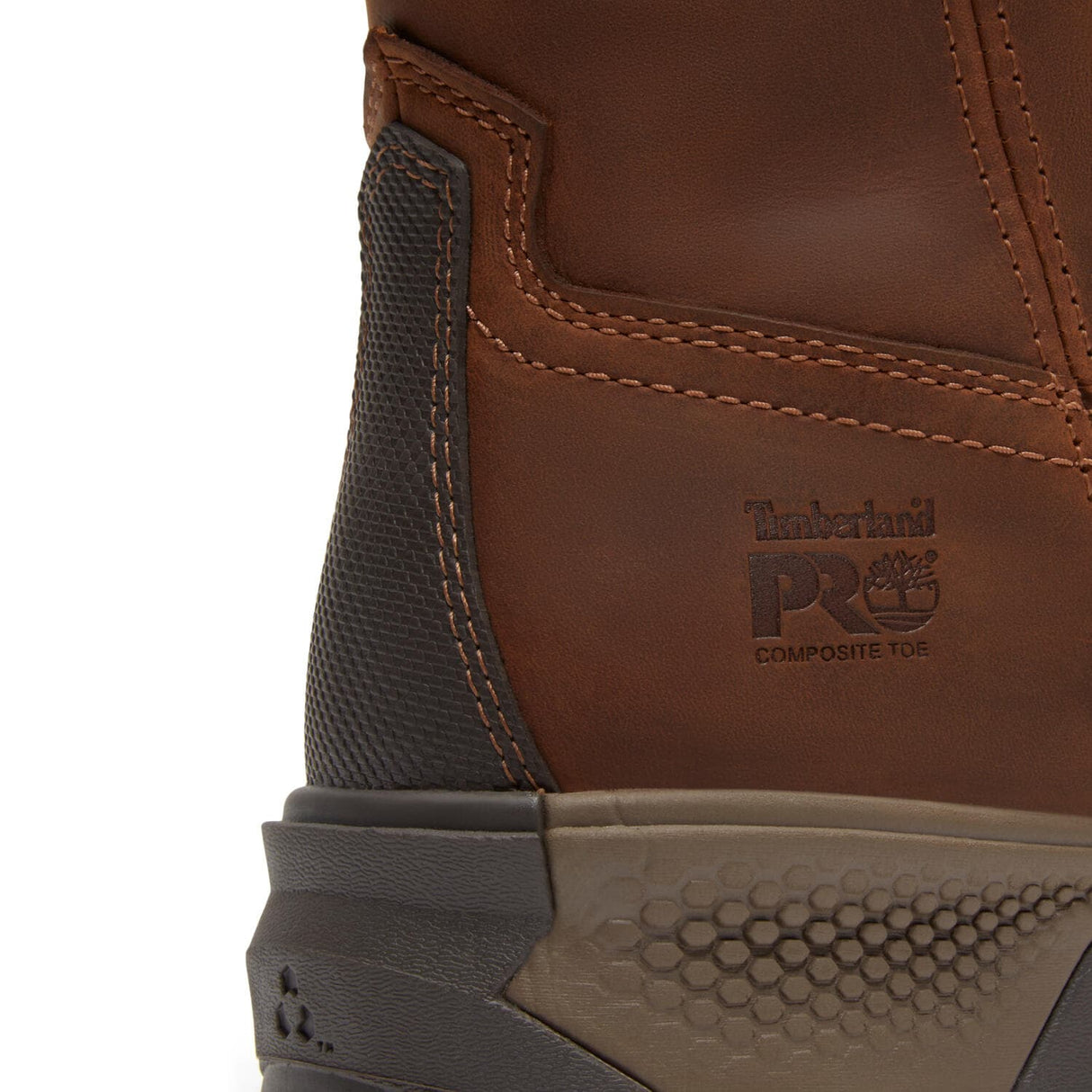 Timberland Pro Titan EV Composite Toe Waterproof Pull On Work Boots Brown A44DG heel image
