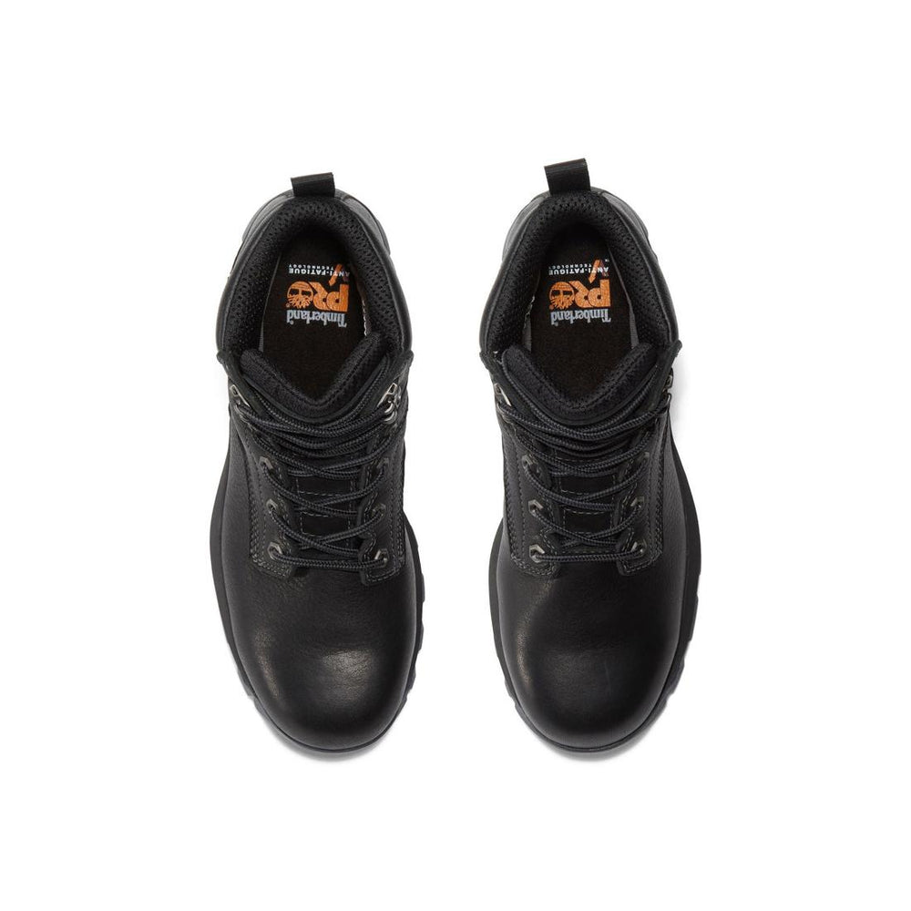 Timberland Pro Titan EV 6 Inch Composite-Toe Waterproof Work Boot Black Front-upper View