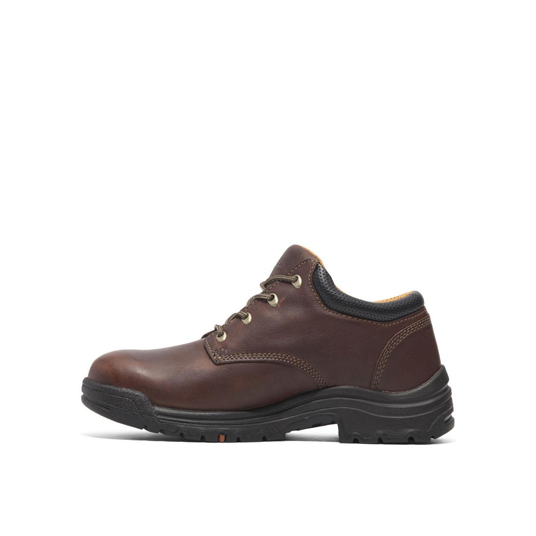 Timberland Pro Titan Soft-Toe Oxford Shoe Brown Angled View