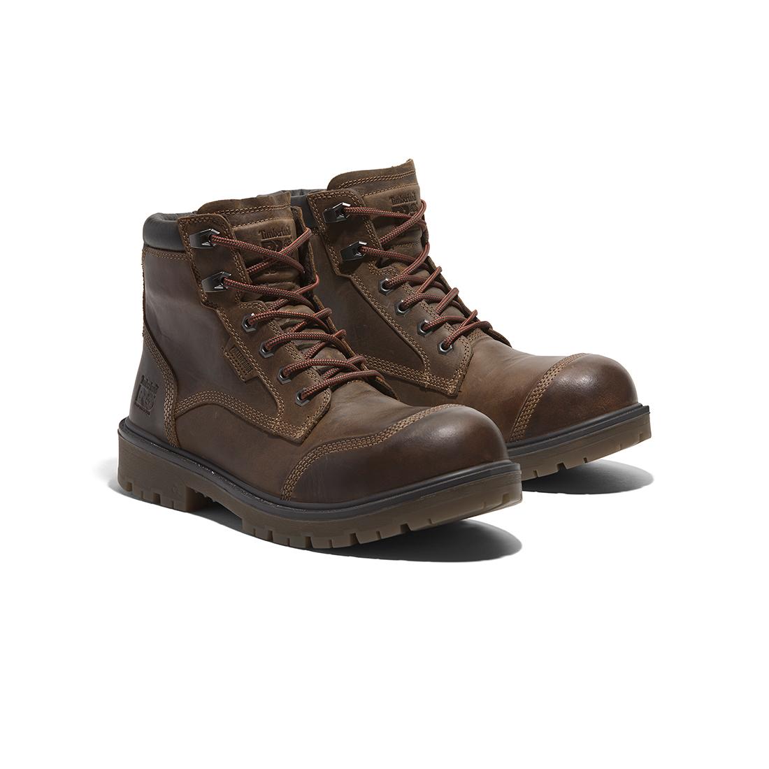 Timberland Pro Whitman 6-Inch Waterproof Composite-Toe Work Boot Full Grain Dark Brown View