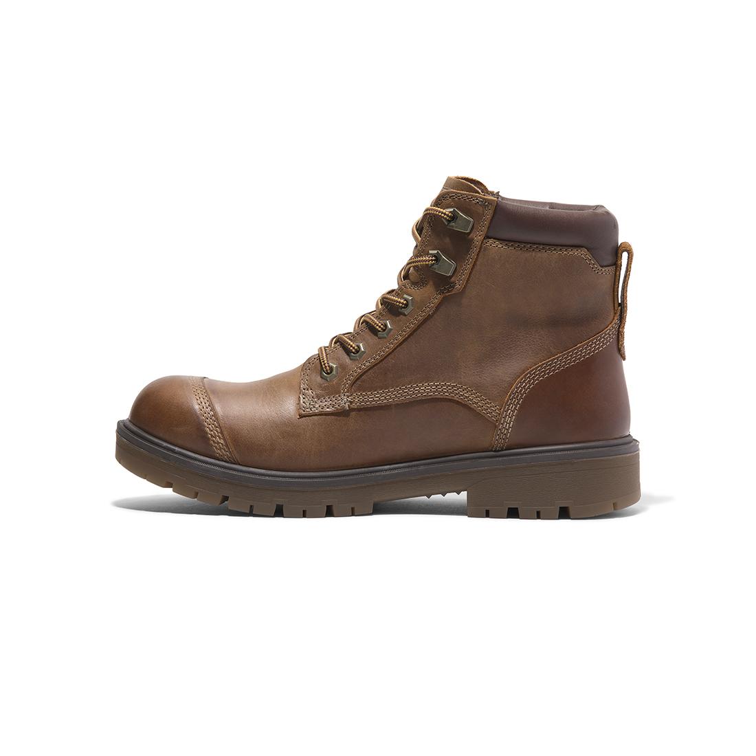 Timberland Pro Whitman 6-Inch Waterproof Full Grain Boot Medium Brown Angled View