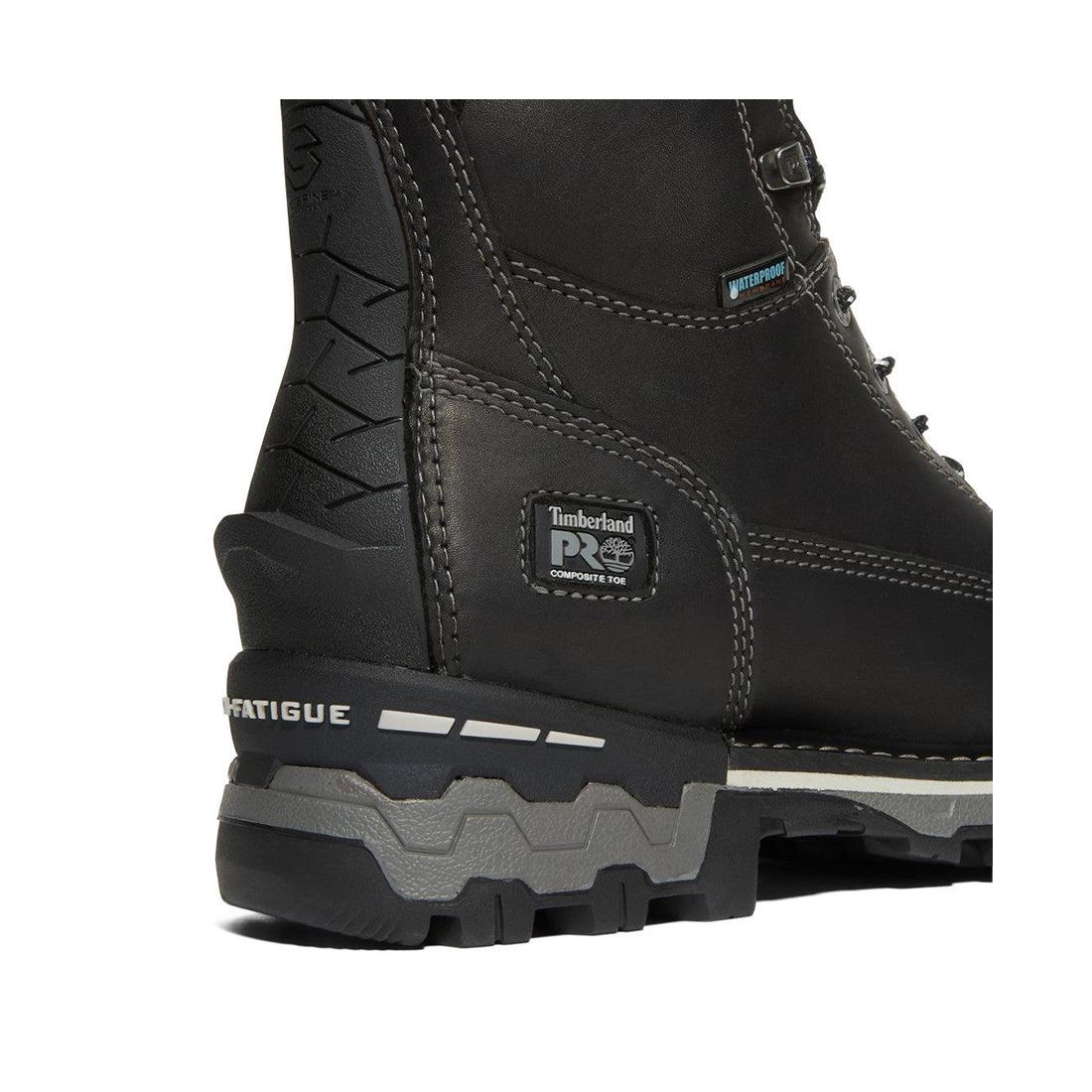 Timberland Pro Women's Boondock 8-Inch Waterproof Composite-Toe Work Boot Fp Ins Csa 200G Black/Grey View