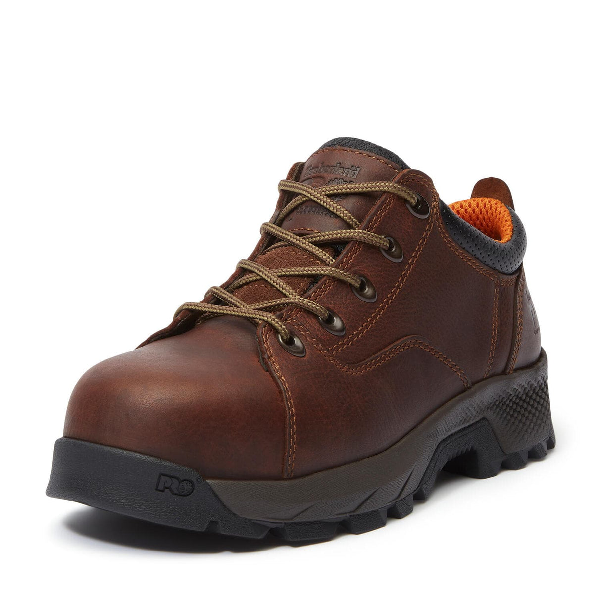 Timberland Pro Women's Titan EV OX Composite Toe Work Shoes Brown A5NV1 lateral angled image