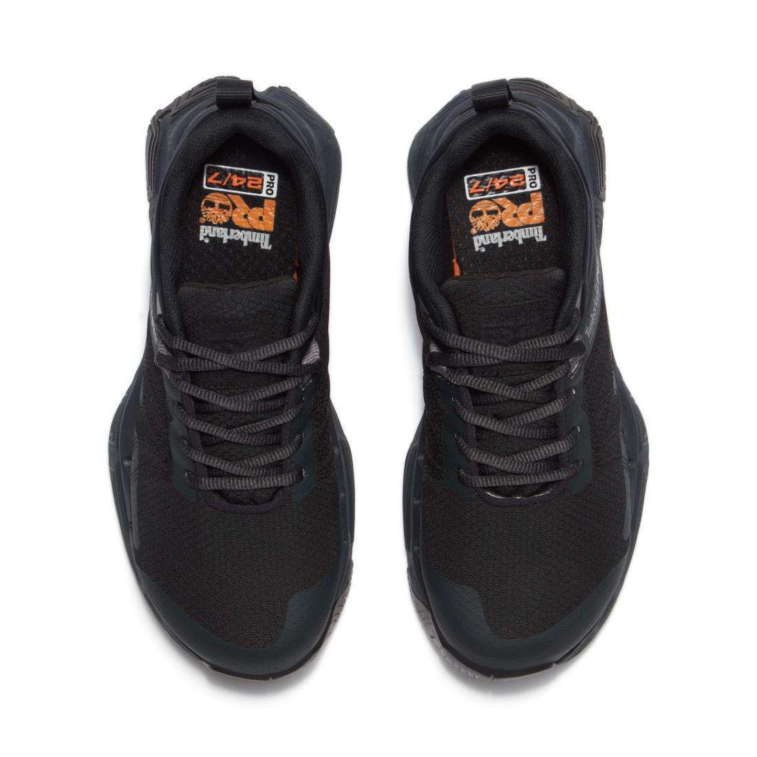 Timberland Pro XR-1 Alloy Toe Work Shoes Black Upper Front View