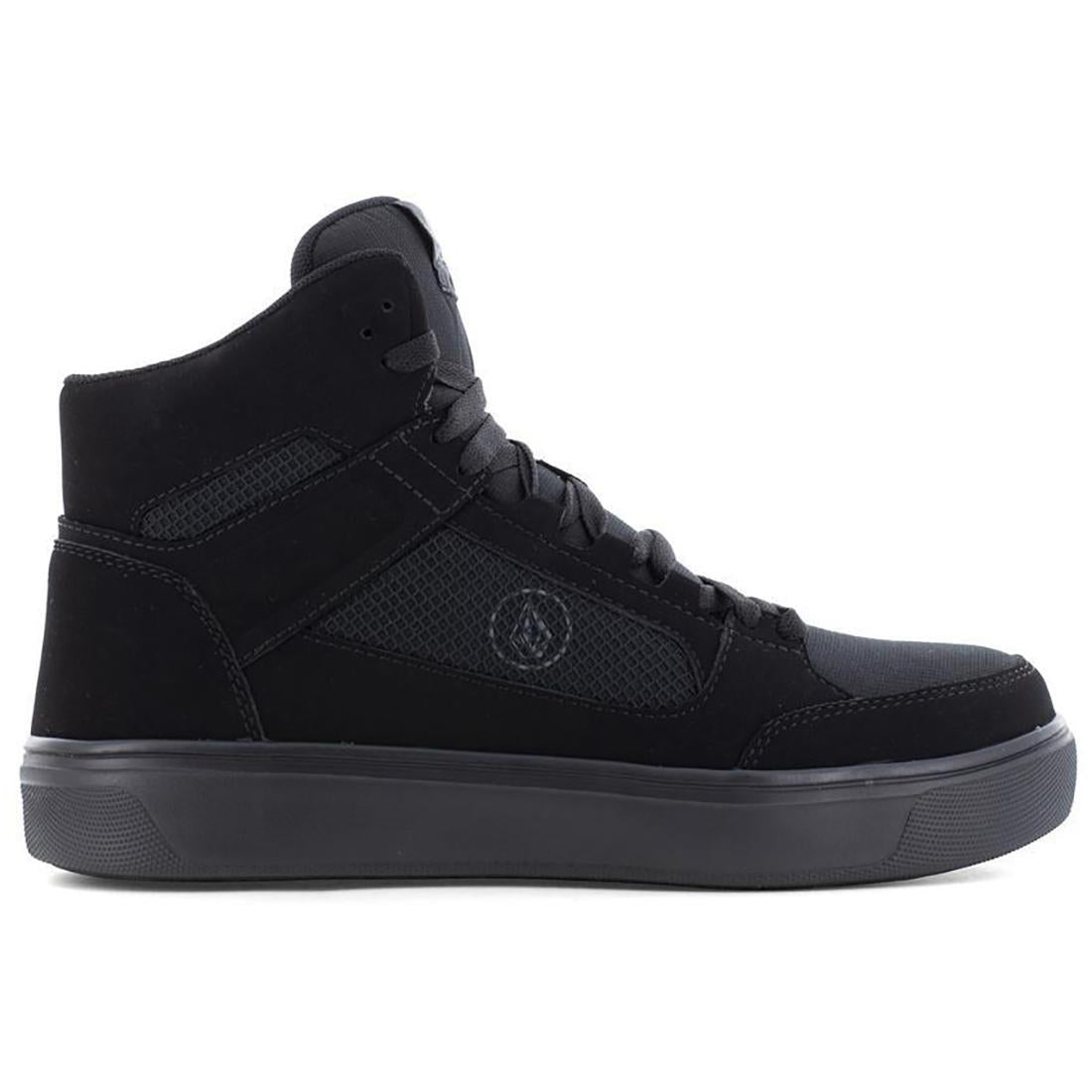 Volcom Women's Skate Composite-Toe Midcut Work Boot Black Profile View