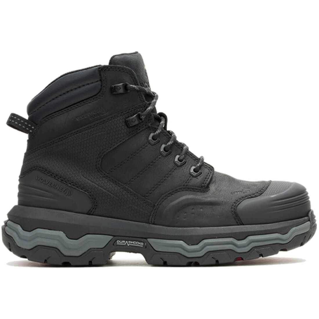 Wolverine Alpha Infinity CarbonMax Work Boot Black Profile View