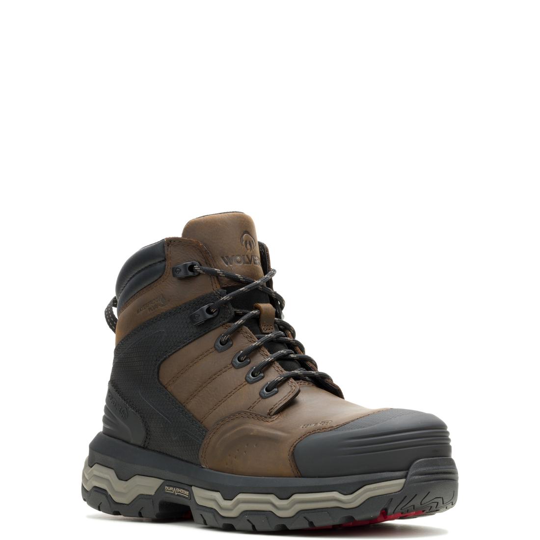 Wolverine Alpha Infinity CarbonMax Work Boot Dark Coffee W251133 Medial Image