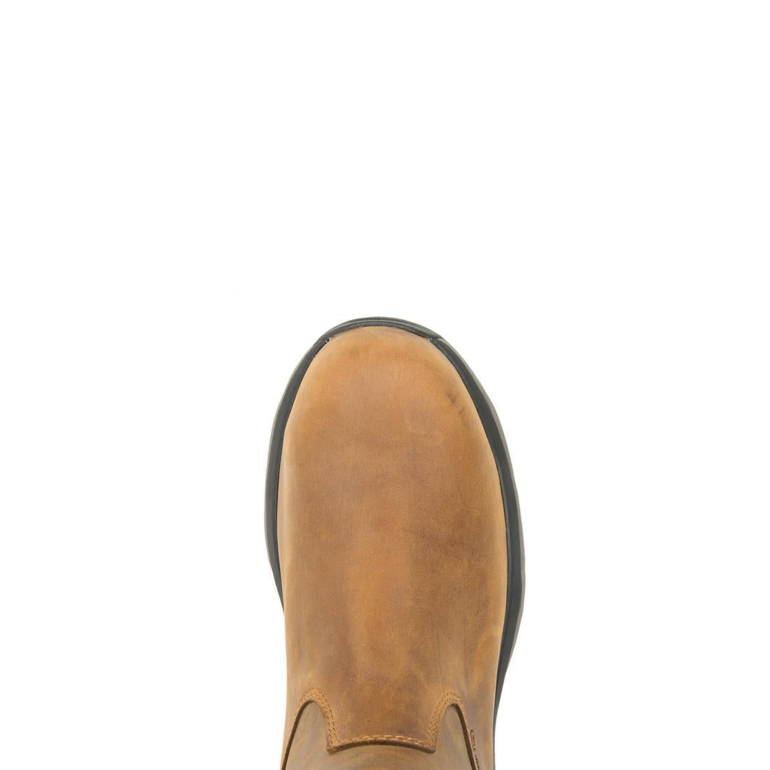 Wolverine Alpha Infinity CarbonMax Waterproof Pull-On Work Boot Dark Coffee W251108 Upper Image