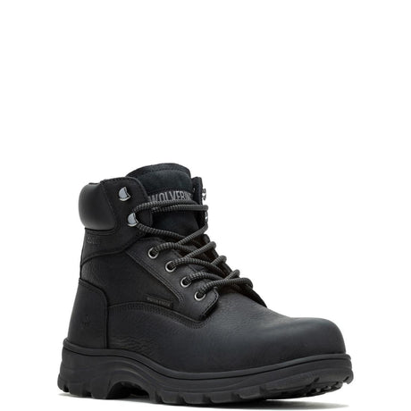 Wolverine Carlsbad Waterproof Steel-Toe Work Boot Black Steel-Toe,W231124 Medial Image