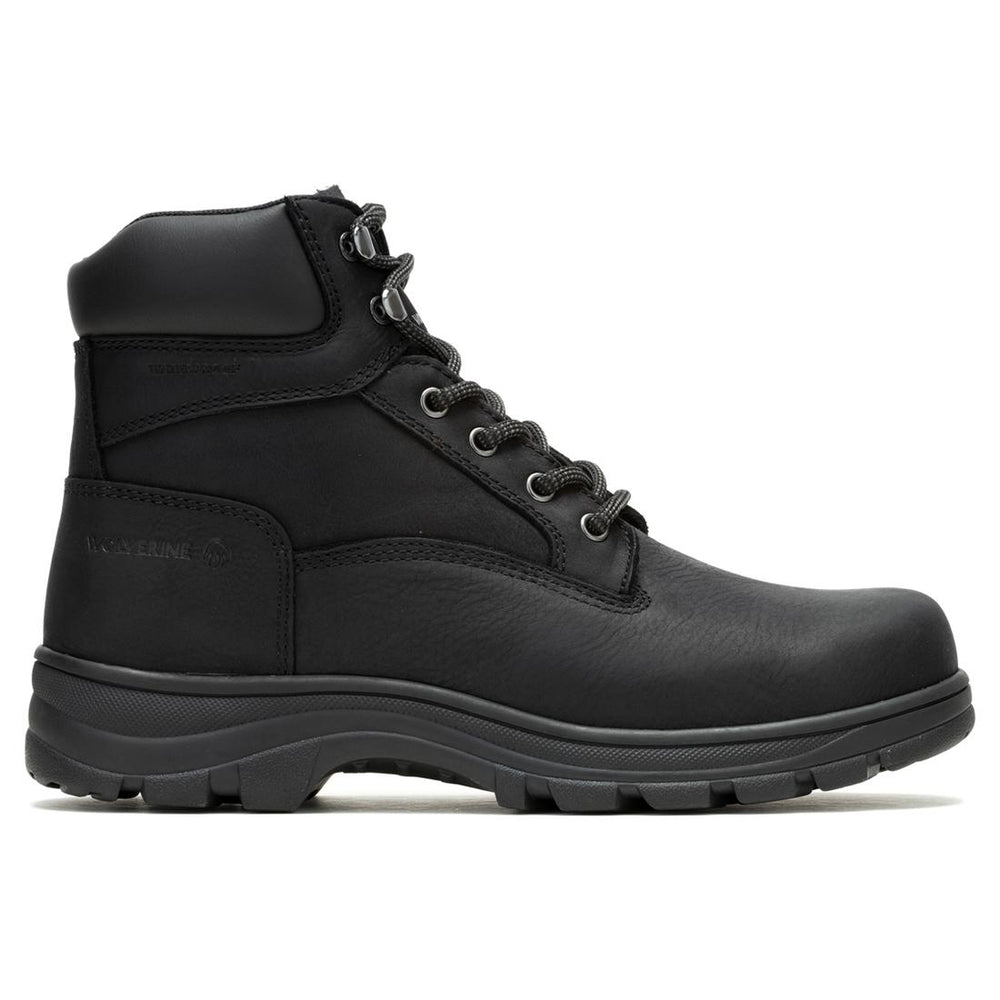 Wolverine Carlsbad Waterproof Steel-Toe Work Boot Black Profile View