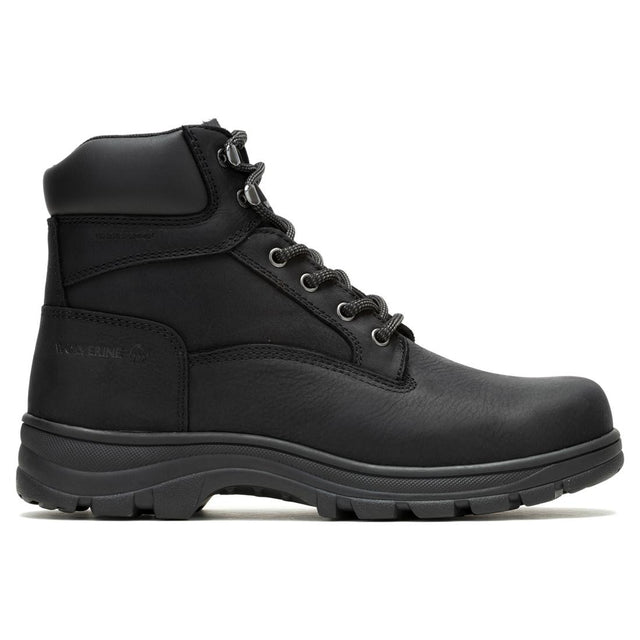 Wolverine Carlsbad Waterproof Steel-Toe Work Boot Black Profile View