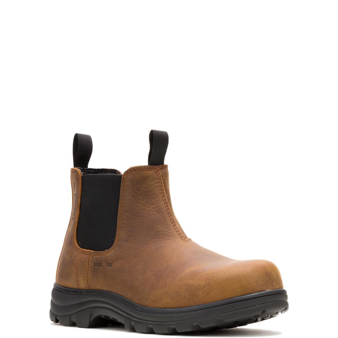 Wolverine Carlsbad Waterproof Steel-Toe Chelsea Work Boot Steel-Toe,W251050 Medial Image