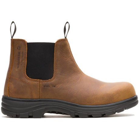 Wolverine Carlsbad Waterproof Steel-Toe Chelsea Work Boot Profile View
