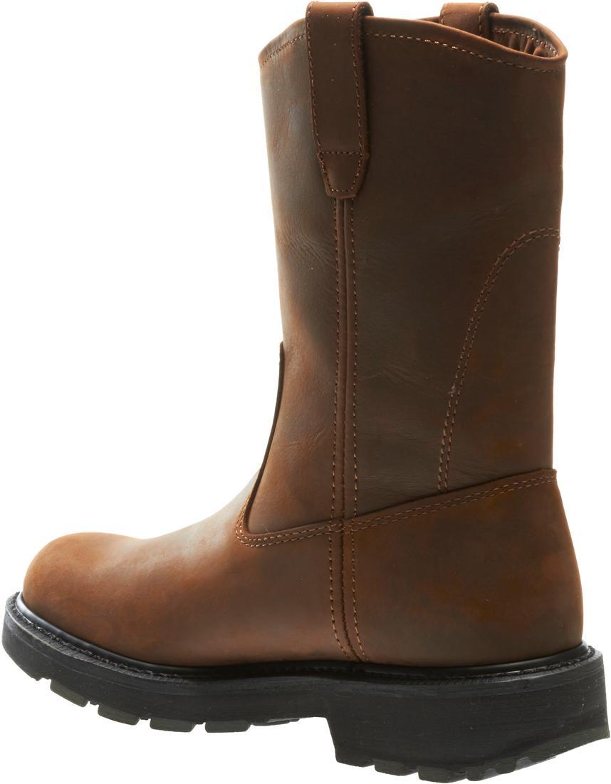 Wolverine Dd Work Soft-Toe Pull On Work Boot Dark Brown Soft-Toe,W04727 Heel Image
