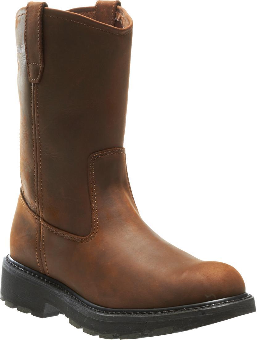 Wolverine Dd Work Soft-Toe Pull On Work Boot Dark Brown Soft-Toe,W04727 Medial Image