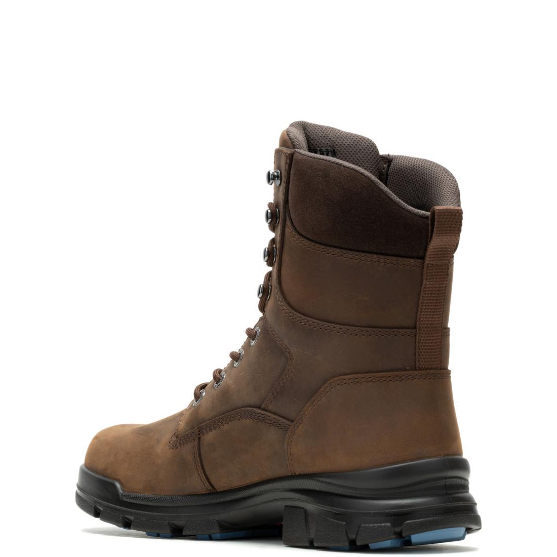 Wolverine DuraShocks® SR Icon 8" Soft Toe Work Boot – Dark Brown W240029 Heel Image