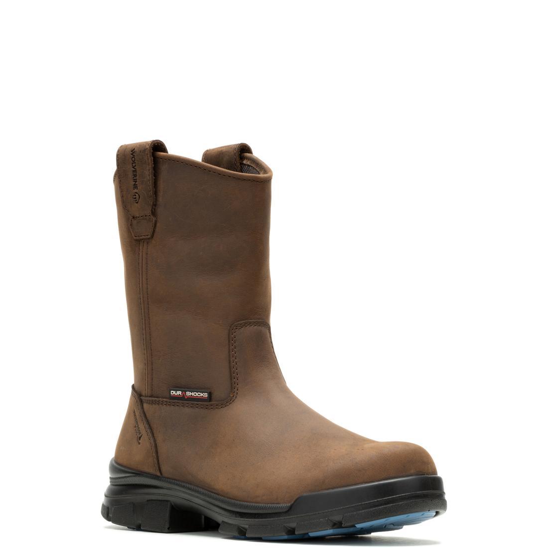 Wolverine DuraShocks® SR Icon CarbonMax® Pull-On Wellington Work Boot – Dark Brown W241104 Medial Image