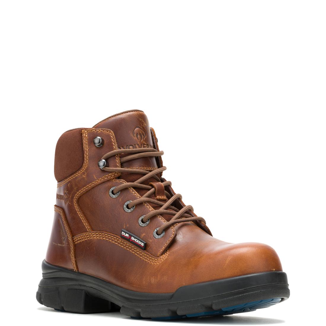 Wolverine DuraShocks® SR Icon 6" Soft Toe Work Boot – Tan W240026 Medial Image