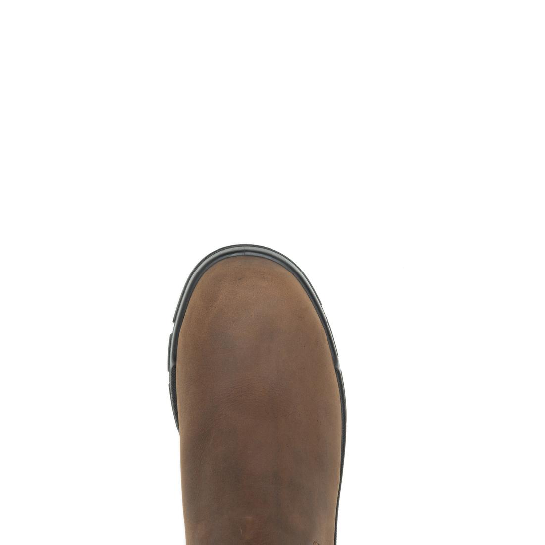 Wolverine DuraShocks® SR Icon Soft Toe Romeo Chelsea Work Boot – Dark Brown W240028 Upper Image