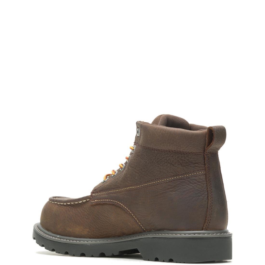 Wolverine Floorhand Moc-Toe 6" Steel-Toe Waterproof Work Boot Steel-Toe,W221048 Heel Image
