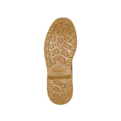 Wolverine Floorhand Moc-Toe 6" Waterproof Work Boot Tan W080139 Heel Image