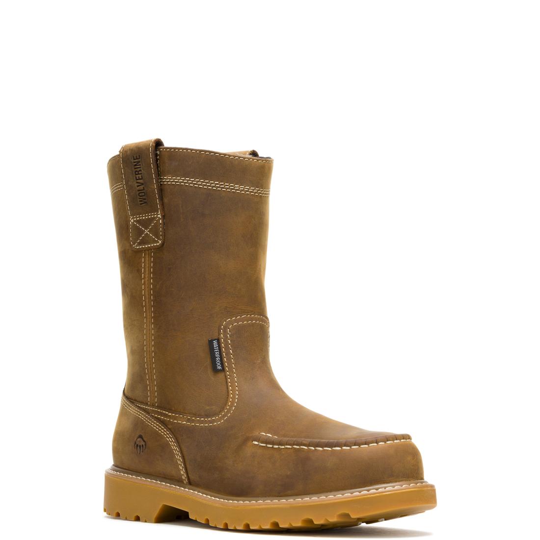 Wolverine Floorhand Moc-Toe Waterproof Pull-On Work Boot Soft-Toe,W250029 Medial Image