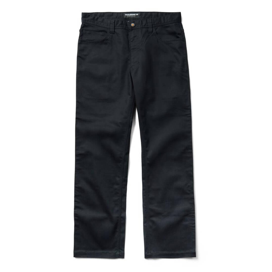 Wolverine Flame-Resistant Stretch Denim Pant Black Profile View