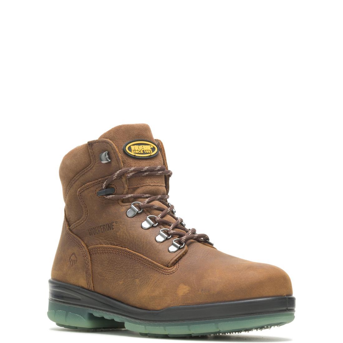 Wolverine I-90 DuraShocks® Waterproof Insulated 6" Steel Toe Work Boot – Stone Steel-Toe,W03294 Medial Image