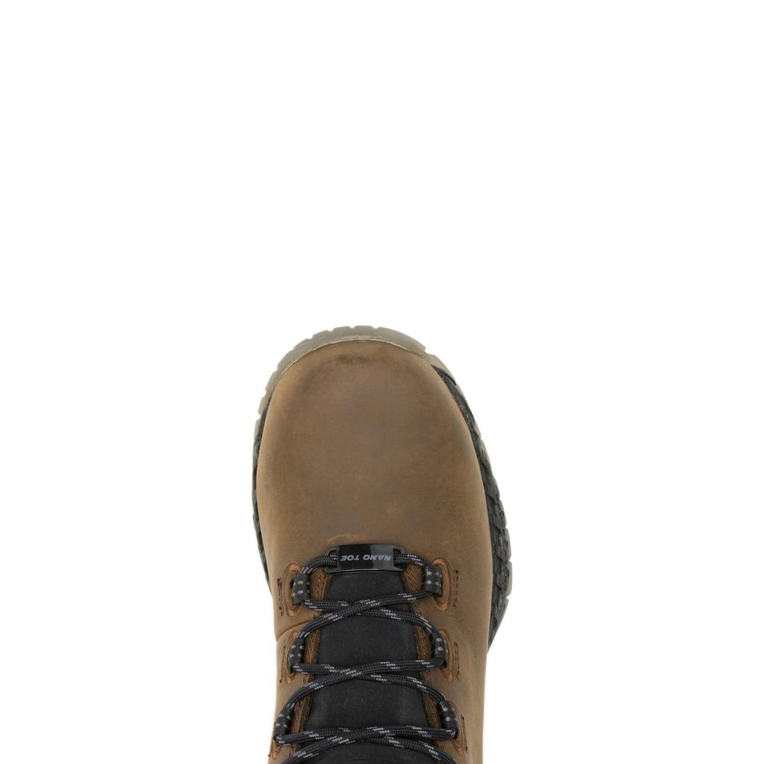 Wolverine I-90 Rush Max Waterproof Soft-Toe Work Boot Dark Coffee W250054 Upper Image