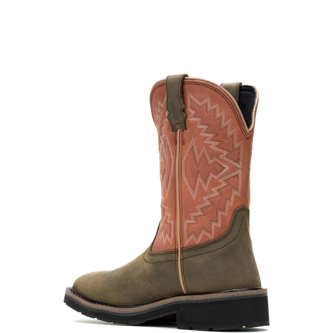 Wolverine Rancher Arrow Women's Steel-Toe Pull-On Wellington Work Boot Rose Steel-Toe,W241052 Heel Image