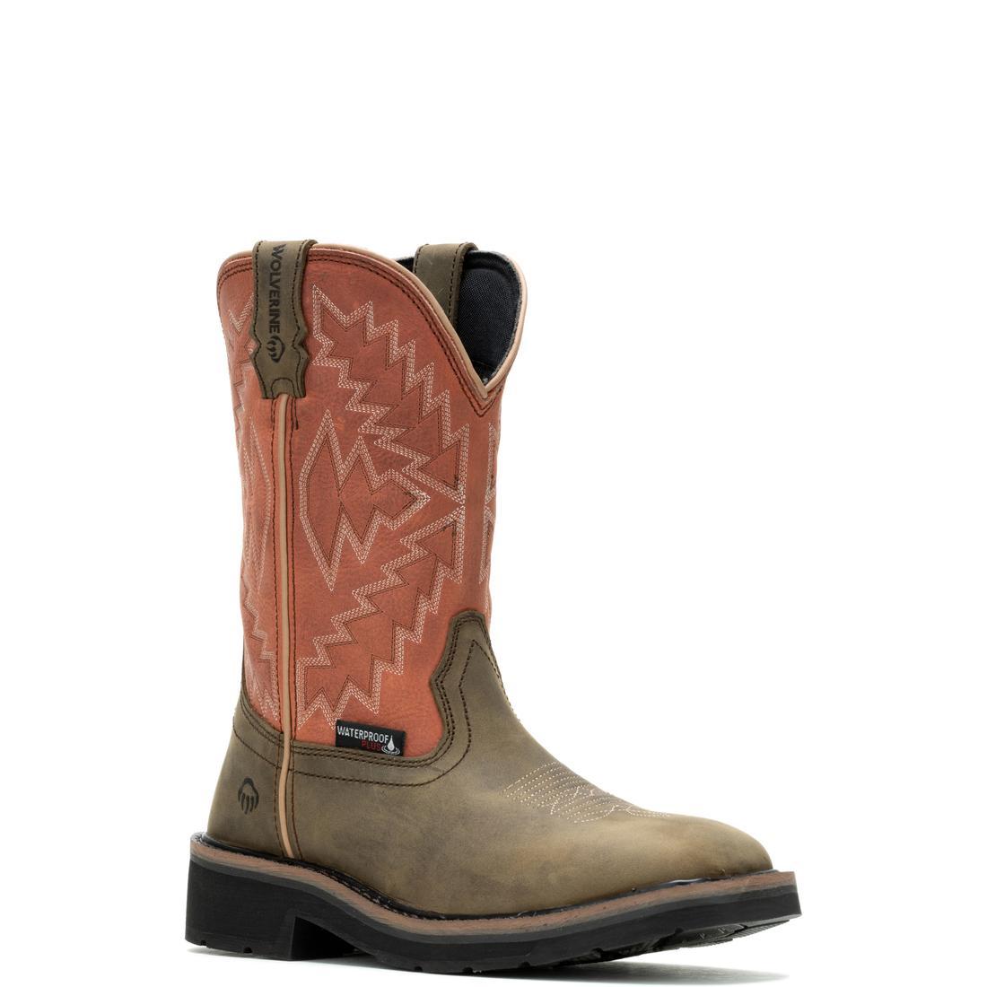 Wolverine Rancher Arrow Women's Steel-Toe Pull-On Wellington Work Boot Rose Steel-Toe,W241052 Medial Image