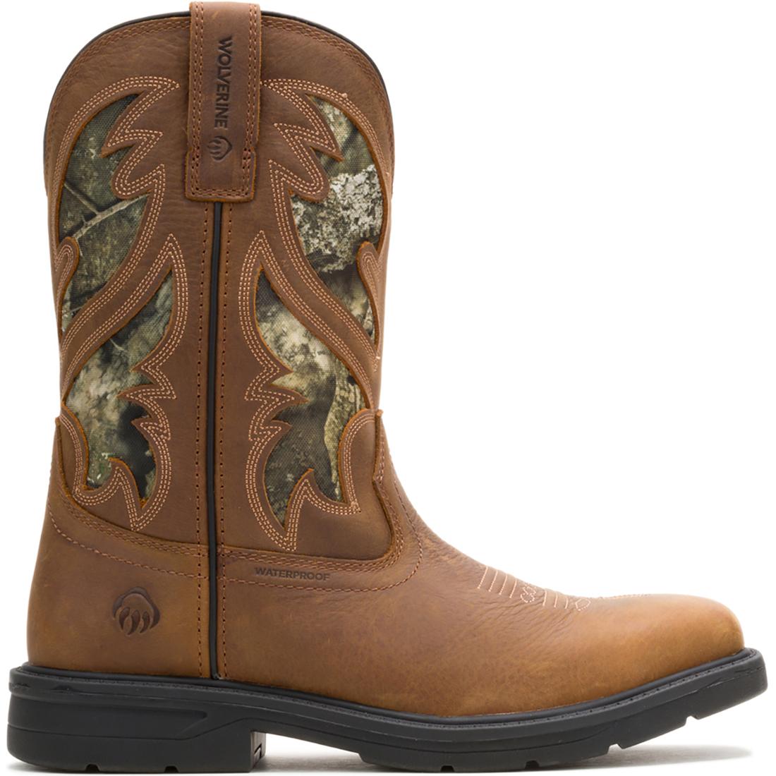 Wolverine Rancher Camo Steel-Toe Pull-On Work Boot Camo Profile View