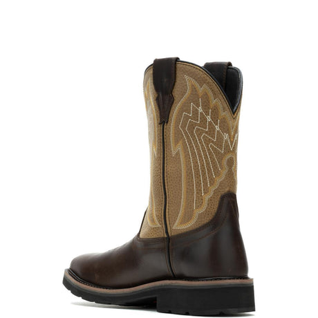 Wolverine Rancher Eagle Steel-Toe Waterproof Pull-On Wellington Work Boot Gravel Steel-Toe,W231122 Heel Image