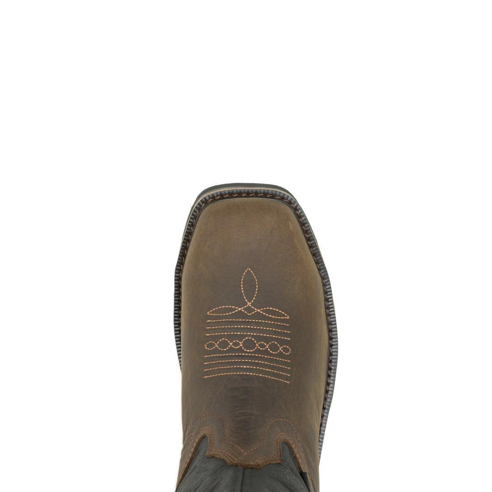 Wolverine Rancher Flag LX Steel-Toe Pull-On Wellington Work Boot Black Steel-Toe,W241185 Upper Image