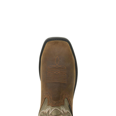 Wolverine Rancher Level Steel-Toe Pull-On Wellington Work Boot Charcoal Grey Steel-Toe,W251044 Upper Image